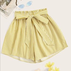 SOLD Yellow High Waisted Shorts